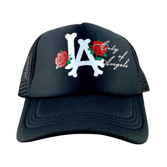 Reason Accessories Reason La City Of Angels Rose Trucker Hat Poshmark